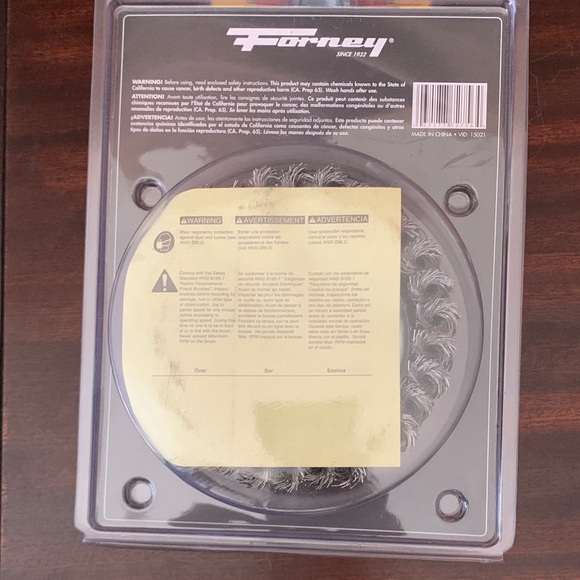 Red Coarse Wire Cup Brush - Picture 2 of 4